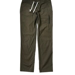 Vuori Ripstop Climber Pants Mens XL Army Green Olive Cotton Stretch V412